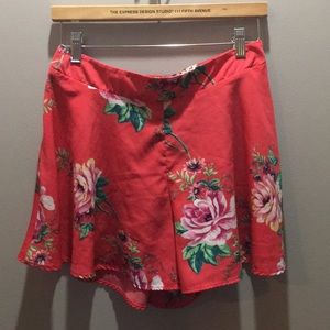 Floral shorts. Charlotte Russe.  Size large.